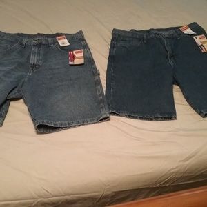 2 Pair of Mens Wrangler Denim Shorts